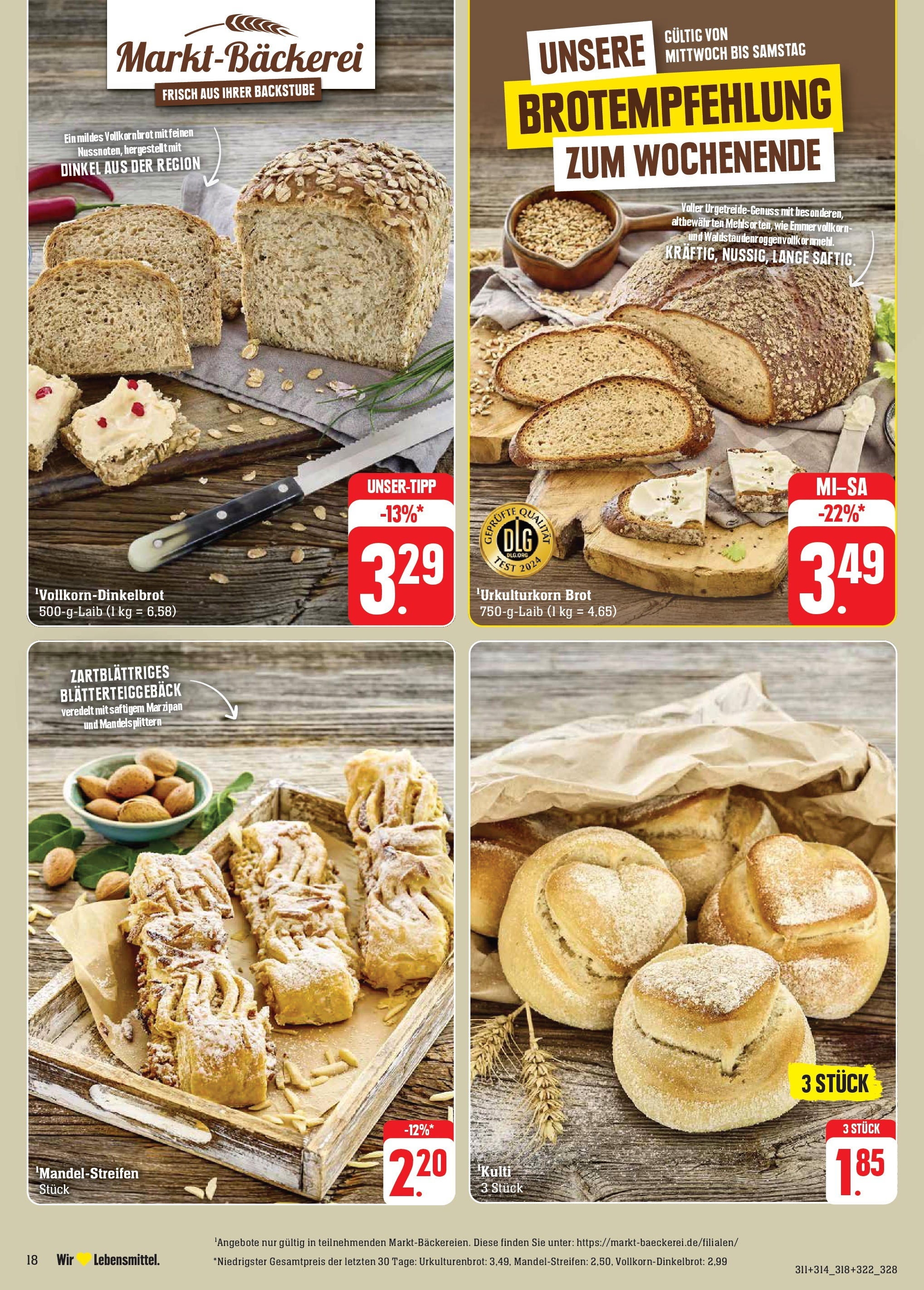 Edeka Prospekt 	 (ab 30.09.2024) » Angebote Online | Seite: 20 | Produkte: Vollkornbrot, Brot