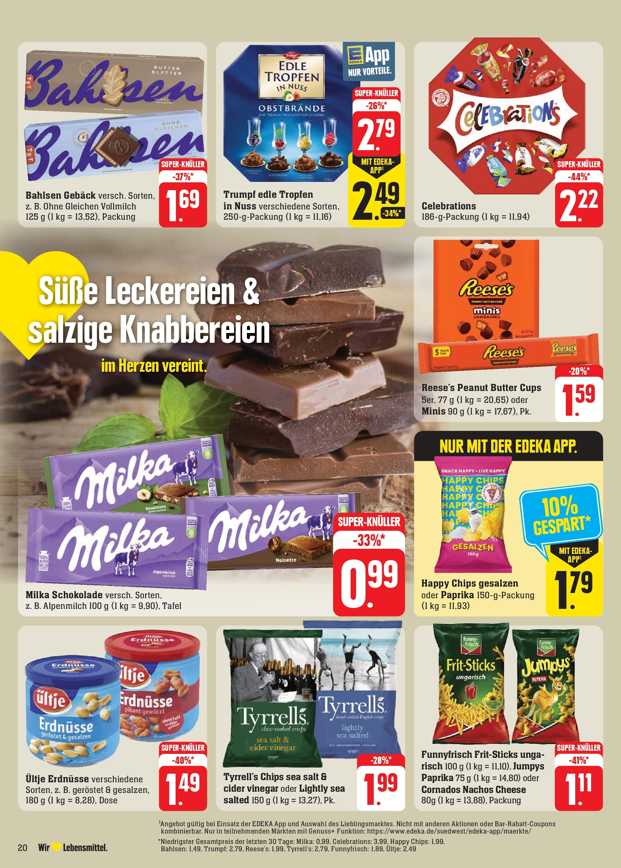 Edeka Prospekt 	 (ab 30.09.2024) » Angebote Online | Seite: 22 | Produkte: Ofen, Erdnüsse, Celebrations, Paprika