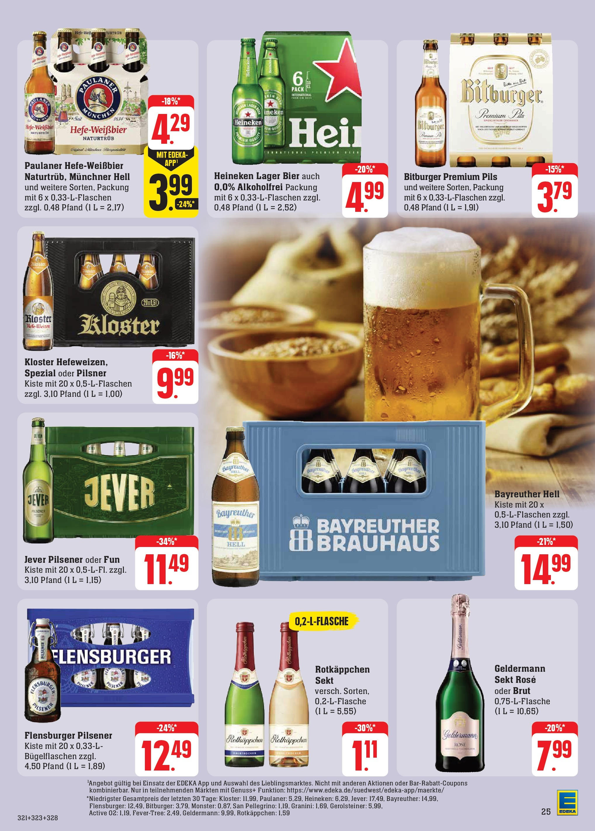 Edeka Prospekt 	 (ab 30.09.2024) » Angebote Online | Seite: 27 | Produkte: Bitburger, Flensburger, Granini, Paulaner