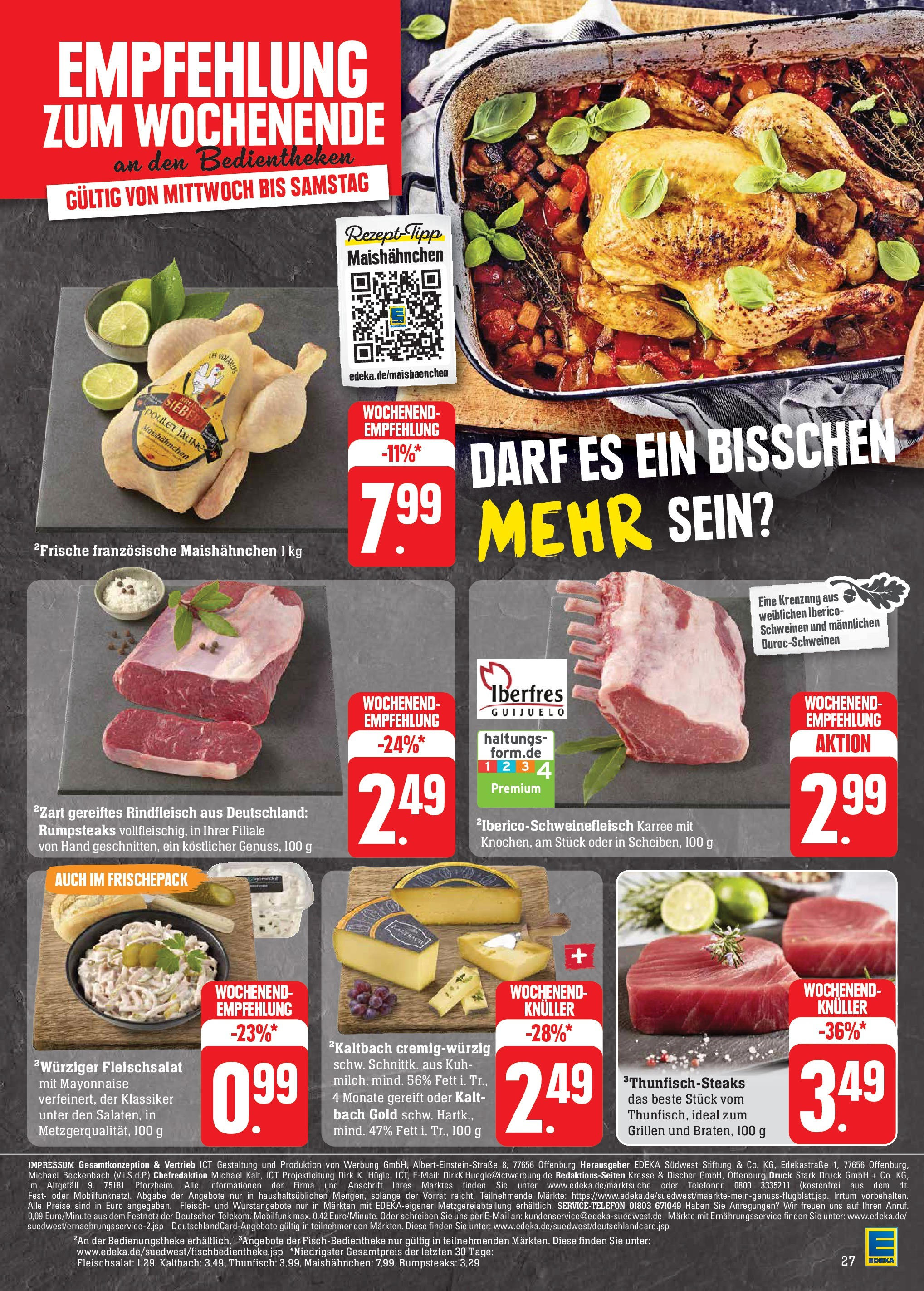 Edeka Prospekt 	 (ab 30.09.2024) » Angebote Online | Seite: 29 | Produkte: Thunfisch, Mayonnaise, Rindfleisch, Fleisch