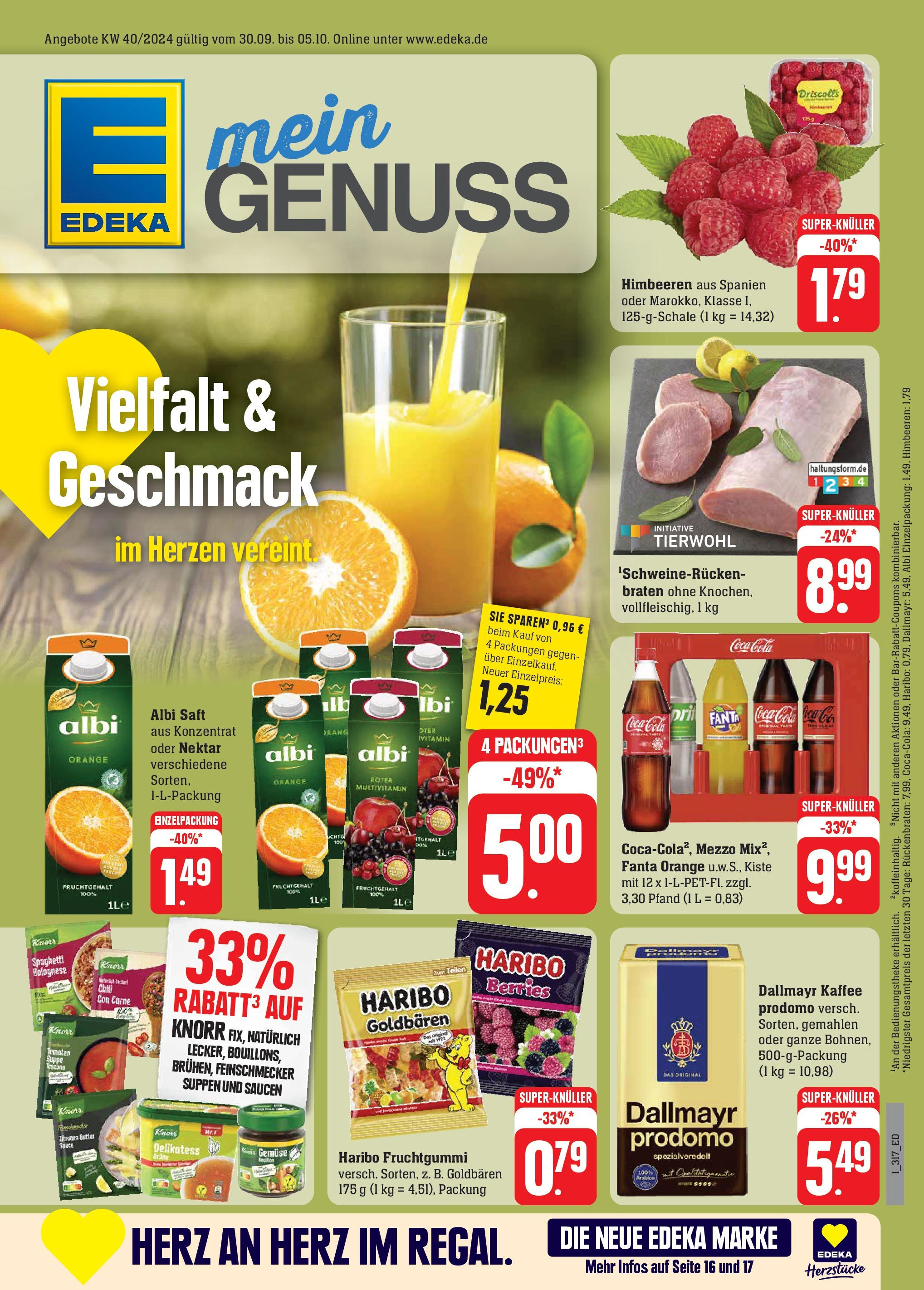 EDEKA Prospekt ab 30.09.2024 - Weinstadt - Endersbach, Kalkofenstraße 5 Online