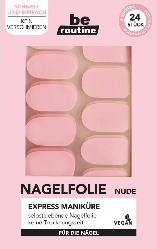 be routine Nagelfolie Express Maniküre Nude