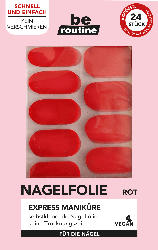 be routine Nagelfolien Express Maniküre rot