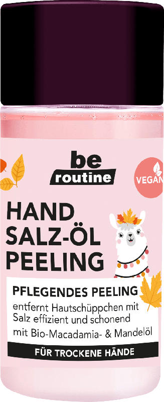 be routine Hand Salz-Öl Peeling