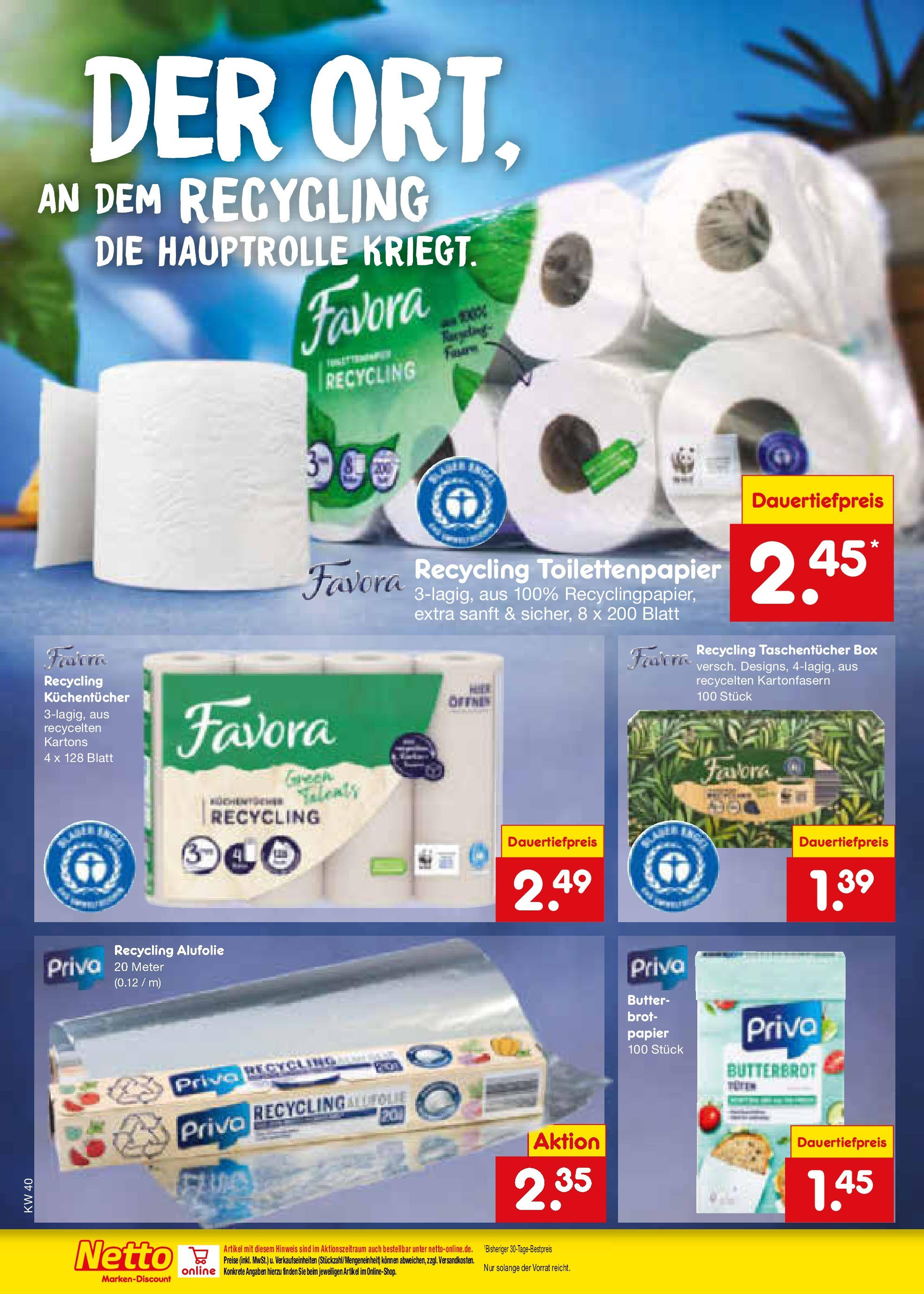 Netto Marken-Discount - Hessen (ab 30.09.2024) » Angebote | Seite: 46 | Produkte: Butter, Box, Brot, Toilettenpapier