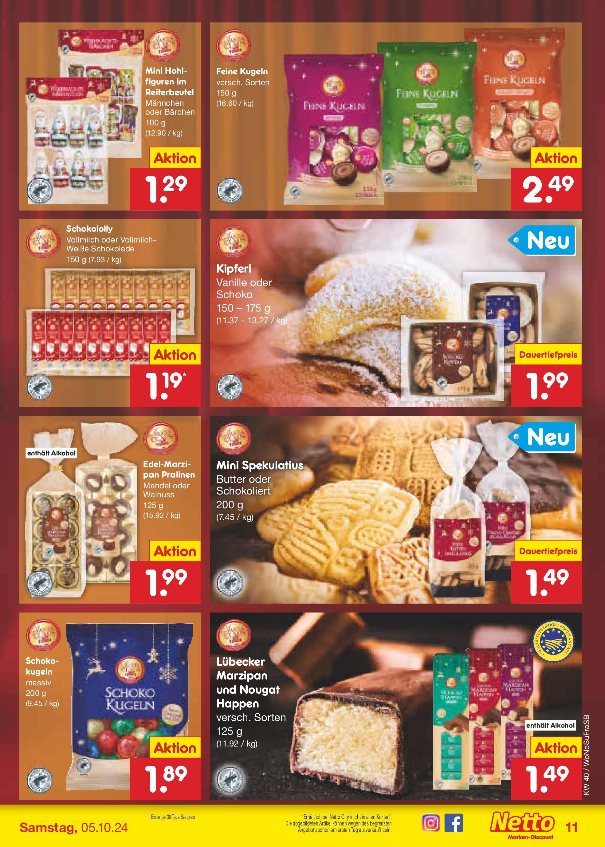 Netto Marken-Discount - Hessen (ab 30.09.2024) » Angebote | Seite: 12 | Produkte: Butter, Schokolade