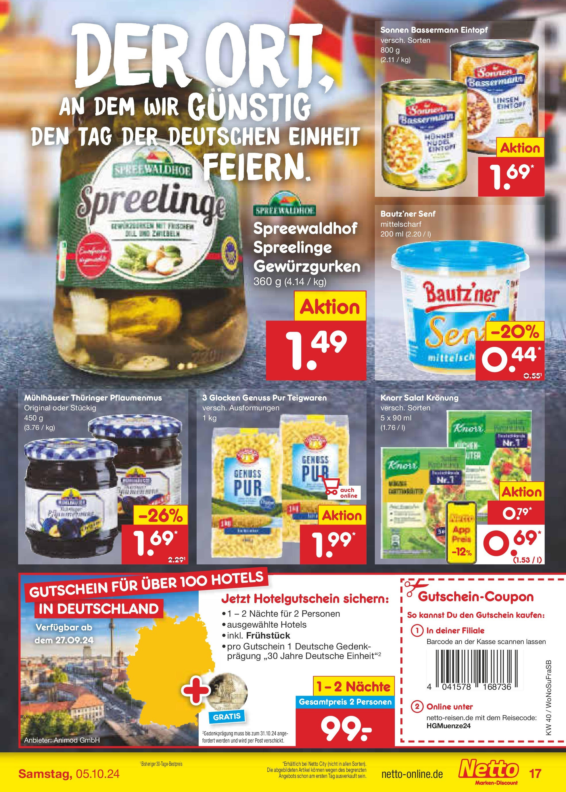 Netto Marken-Discount - Hessen (ab 30.09.2024) » Angebote | Seite: 21 | Produkte: Knorr, Salat