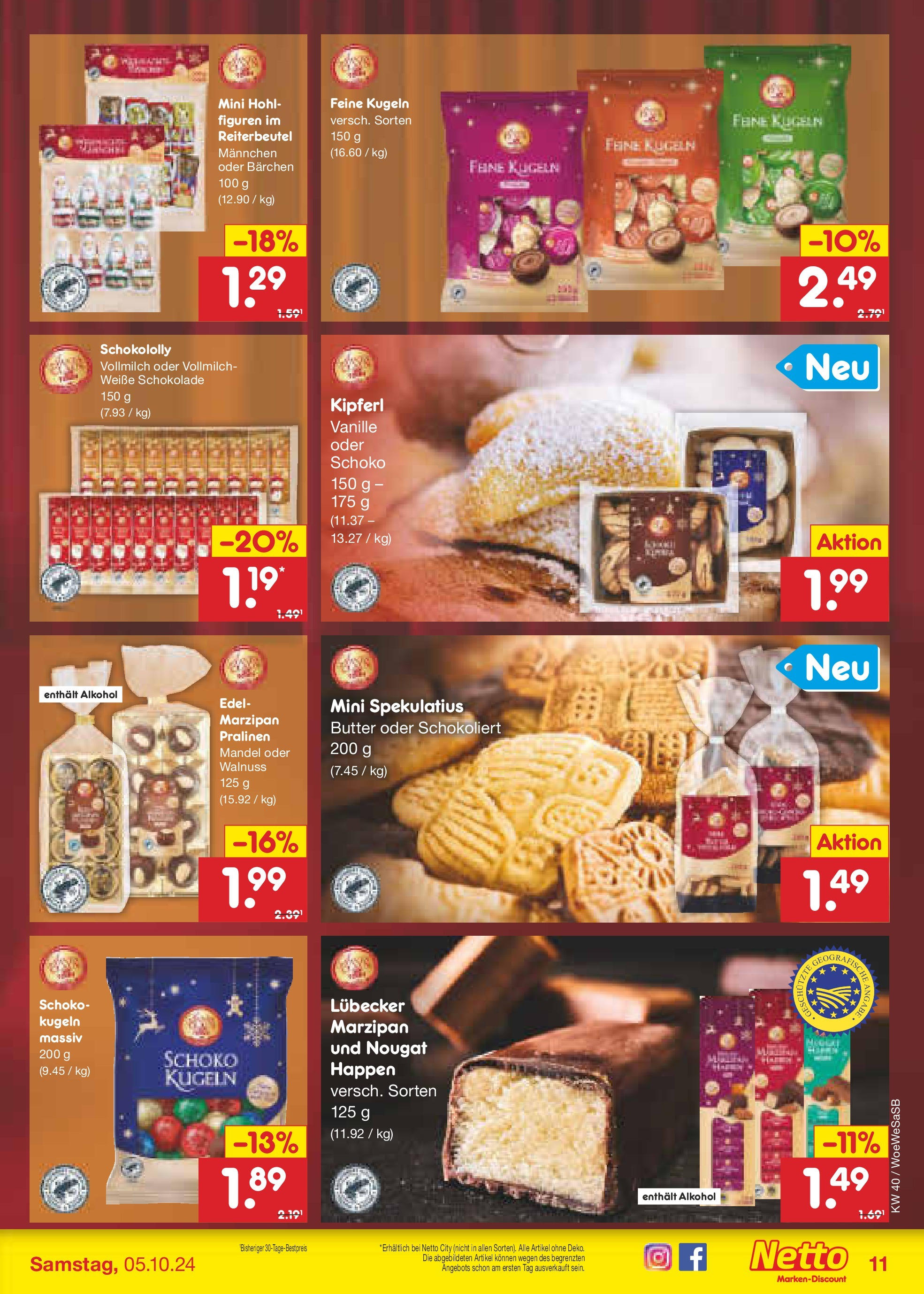 Netto Marken-Discount - Saarland (ab 30.09.2024) » Angebote | Seite: 12 | Produkte: Butter, Schokolade