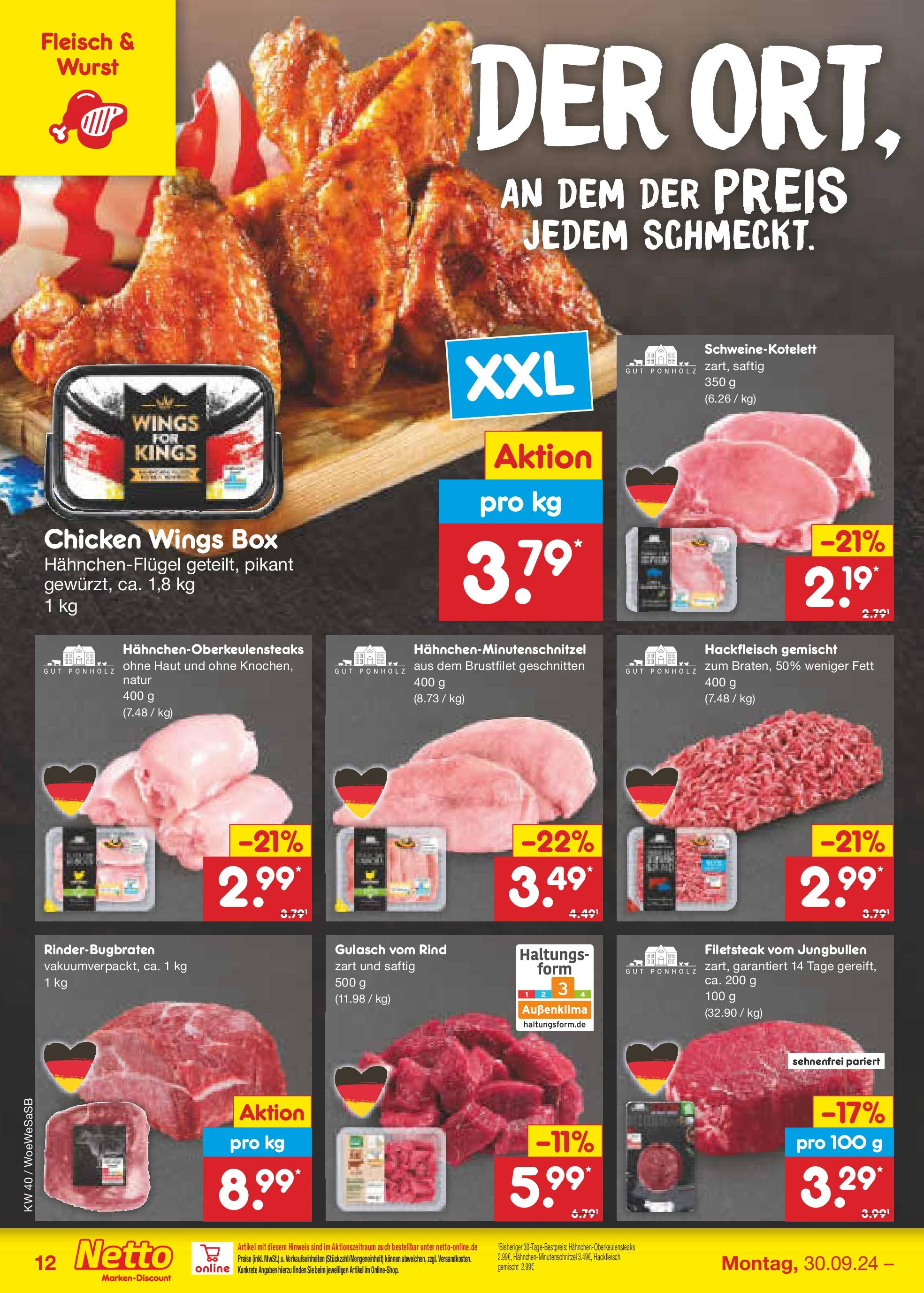 Netto Marken-Discount - Saarland (ab 30.09.2024) » Angebote | Seite: 15 | Produkte: Box, Wurst, Fleisch, Hackfleisch