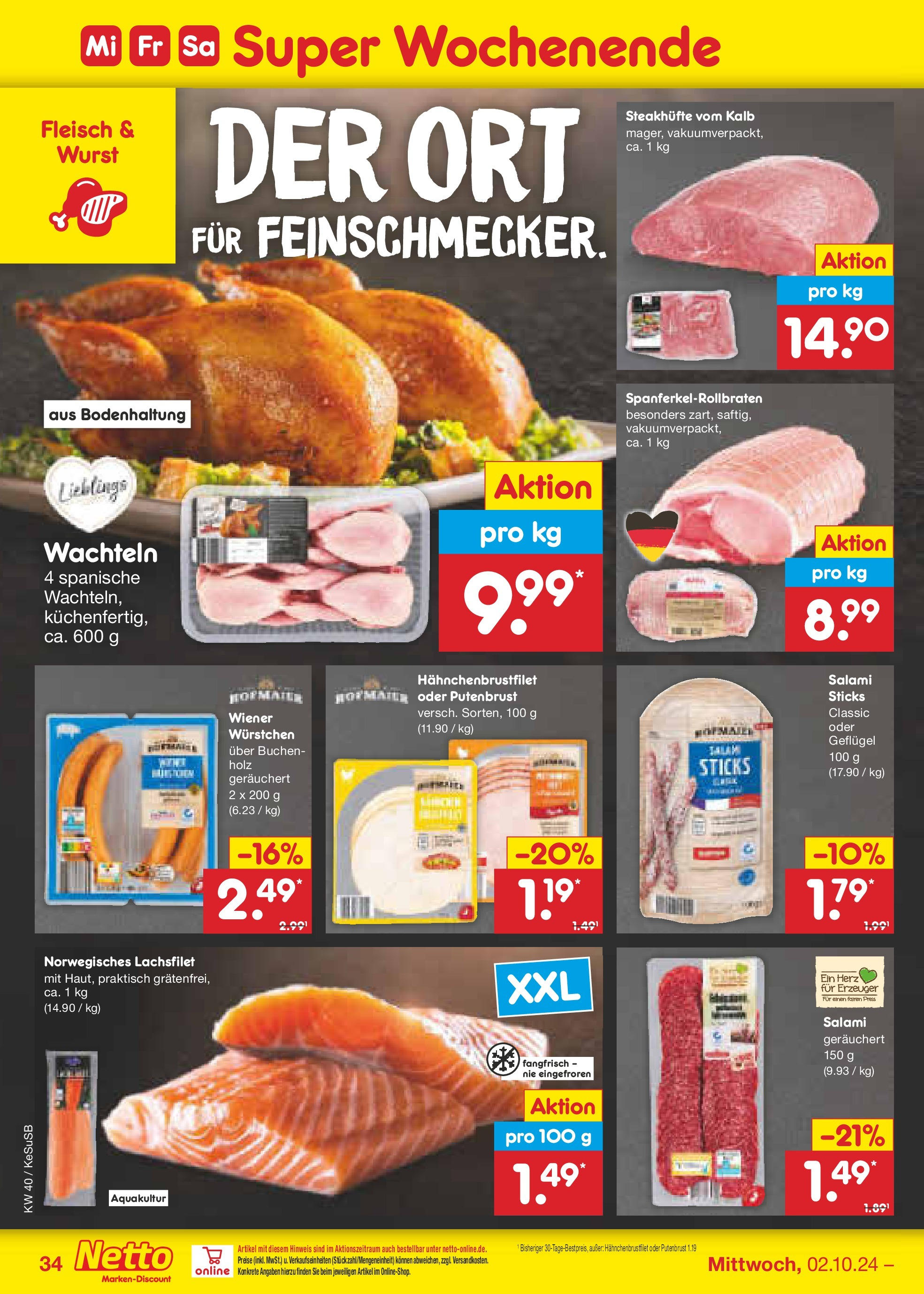 Netto Marken-Discount - Rheinland-Pfalz (ab 30.09.2024) » Angebote | Seite: 43 | Produkte: Wurst, Salami, Fleisch