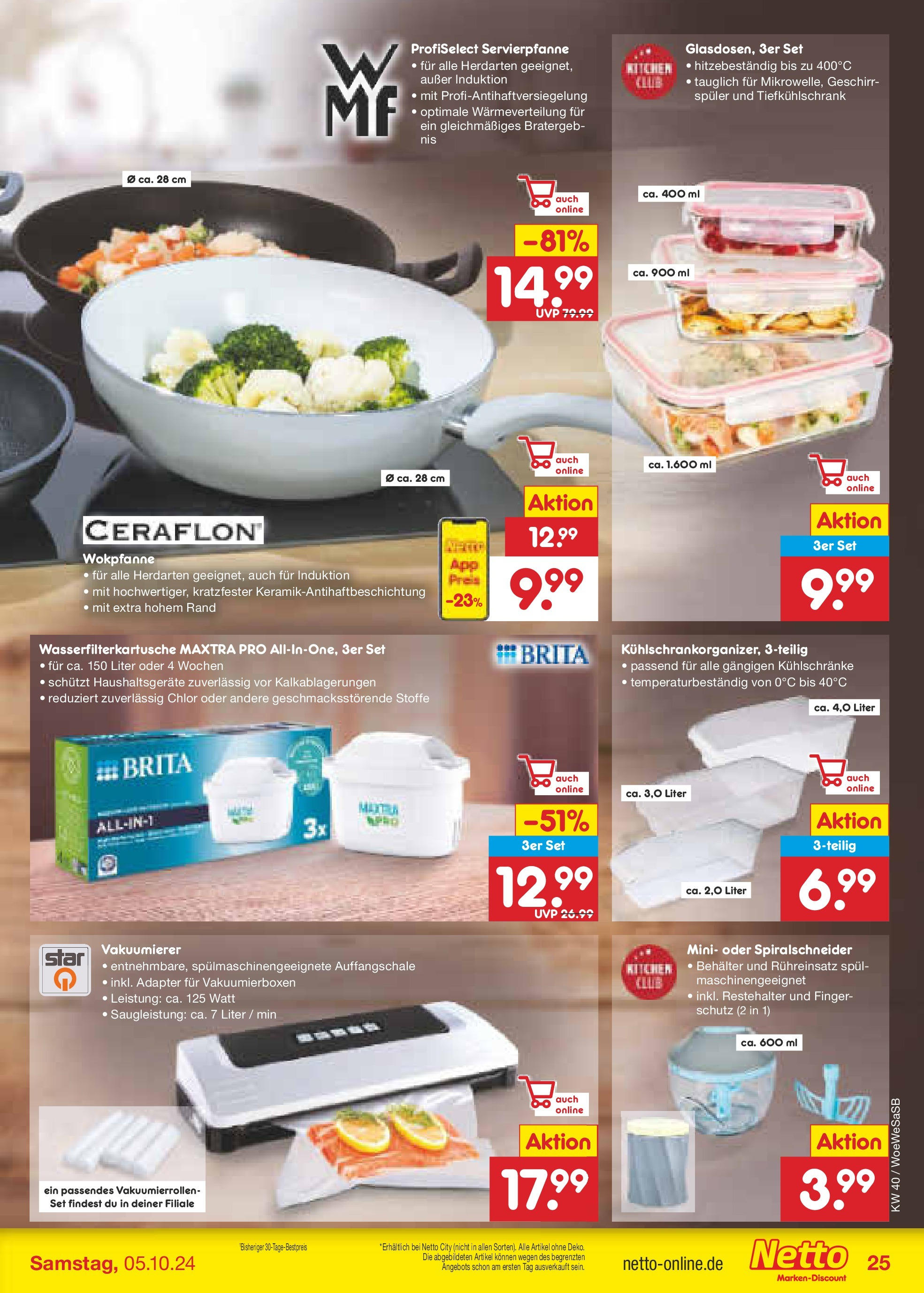 Netto Marken-Discount - Saarland (ab 30.09.2024) » Angebote | Seite: 30 | Produkte: Adapter, Vakuumierer