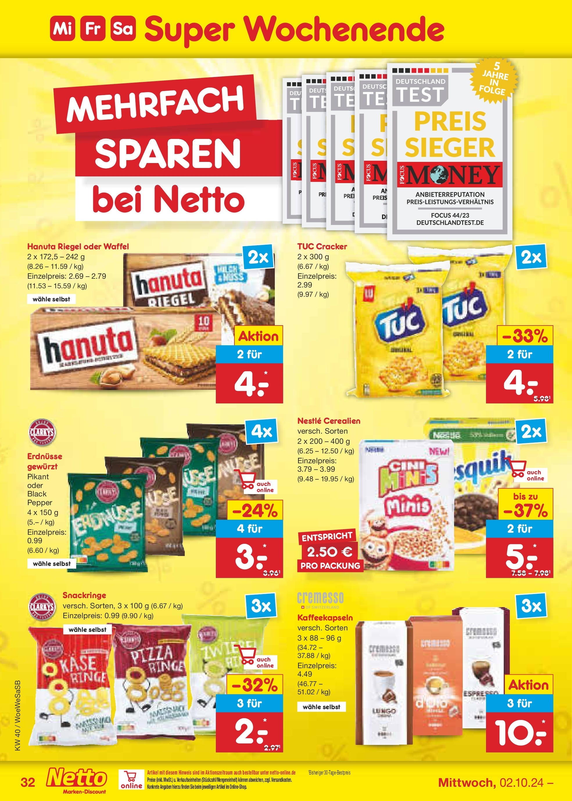 Netto Marken-Discount - Saarland (ab 30.09.2024) » Angebote | Seite: 41 | Produkte: Erdnüsse, Pizza