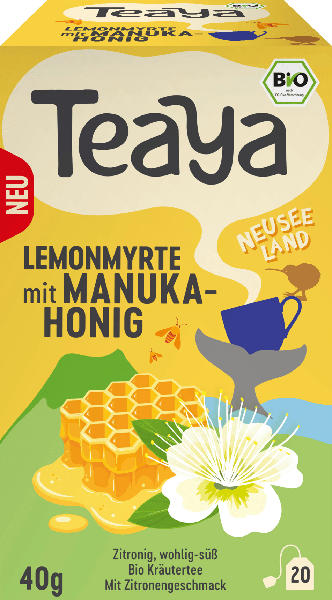 Teaya Kräutertee "Neuseeland" Lemonmyrte mit Manuka Honig (20 Beutel)