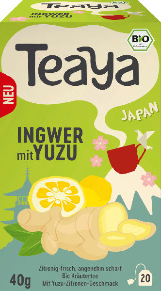 Teaya Kräutertee "Japan" Ingwer mit Yuzu (20 Beutel)