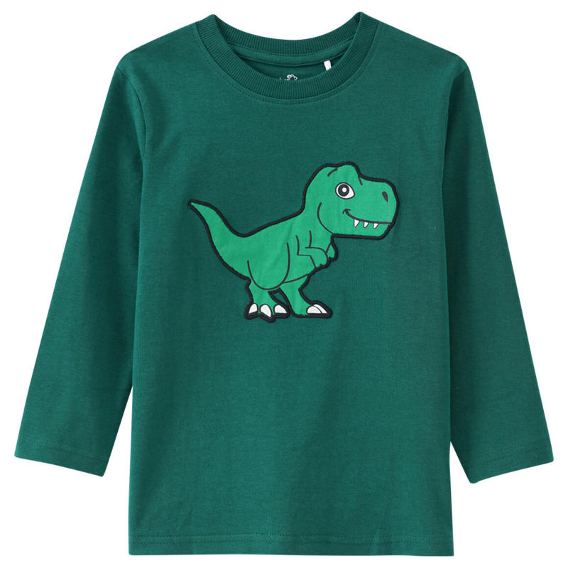 Kinder Langarmshirt mit Dino-Applikation (Nur online)