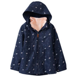 Mädchen 3-in-1 Jacke mit Pferde-Allover (Nur online)