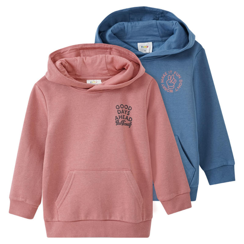 2 Jungen Hoodies mit kleinem Print (Nur online)