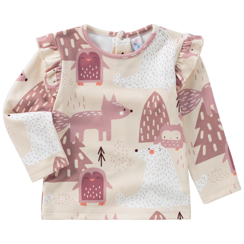 Baby Langarmshirt aus weichem Fleece