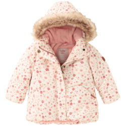 Baby Winterjacke mit Blümchen-Muster