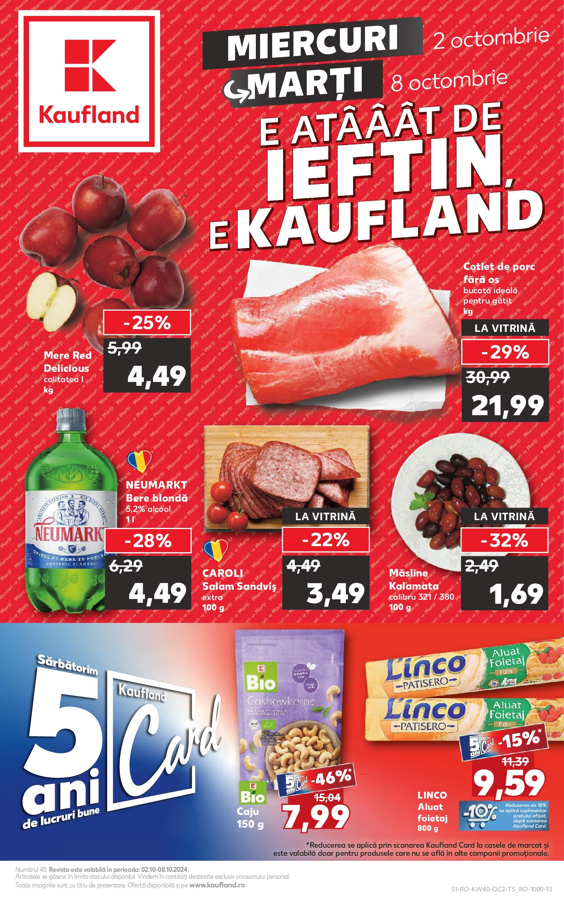 Catalog Kaufland - Bucureşti 02.10.2024 - Revista si Oferta | Pagină: 1