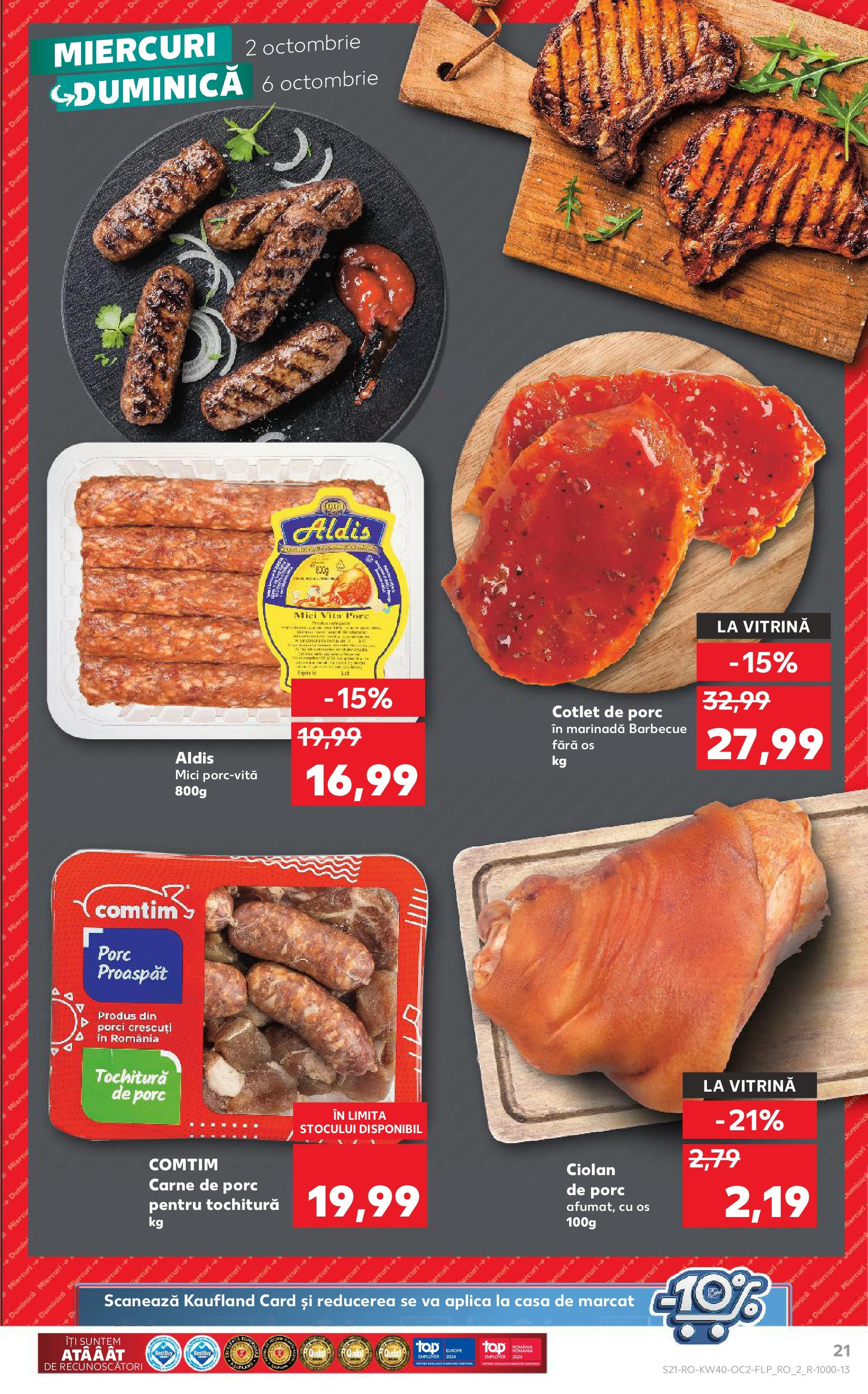 Catalog Kaufland - Bucureşti 02.10.2024 - Revista si Oferta | Pagină: 21