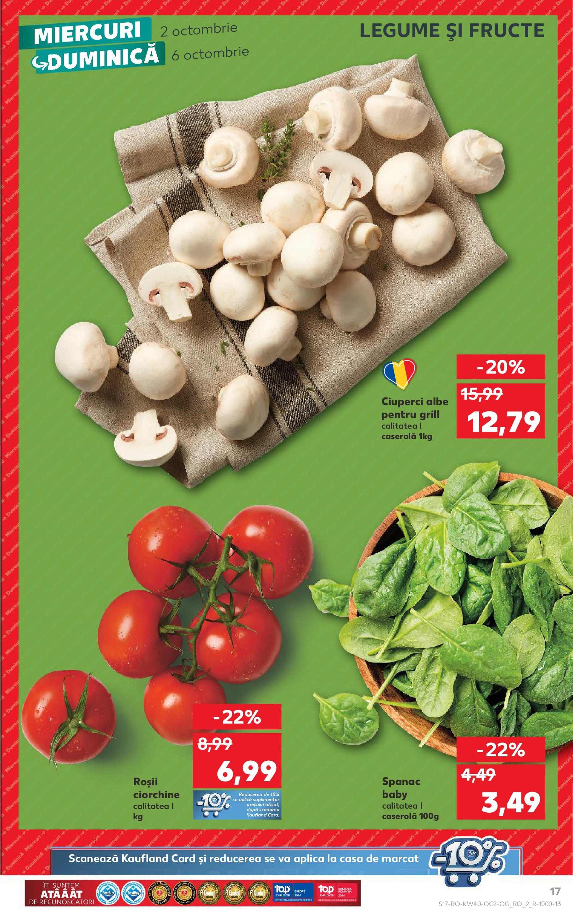 Catalog Kaufland - Bucureşti 02.10.2024 - Revista si Oferta | Pagină: 17