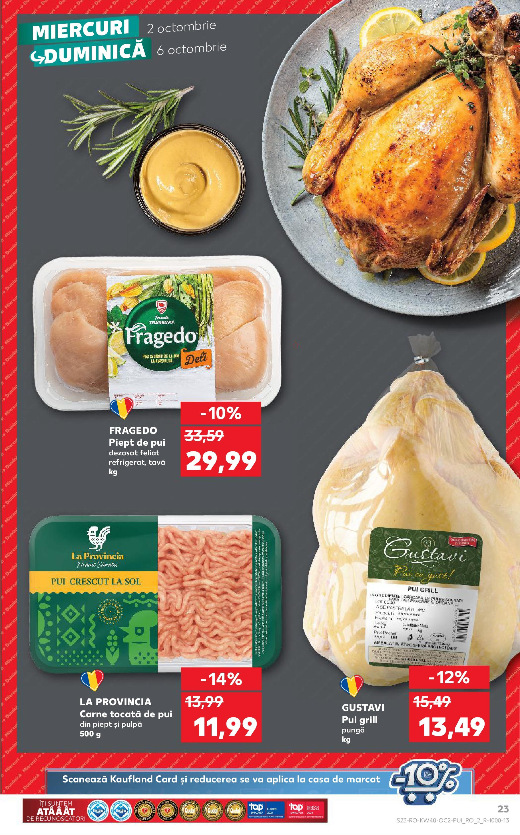 Catalog Kaufland - Bucureşti 02.10.2024 - Revista si Oferta | Pagină: 23