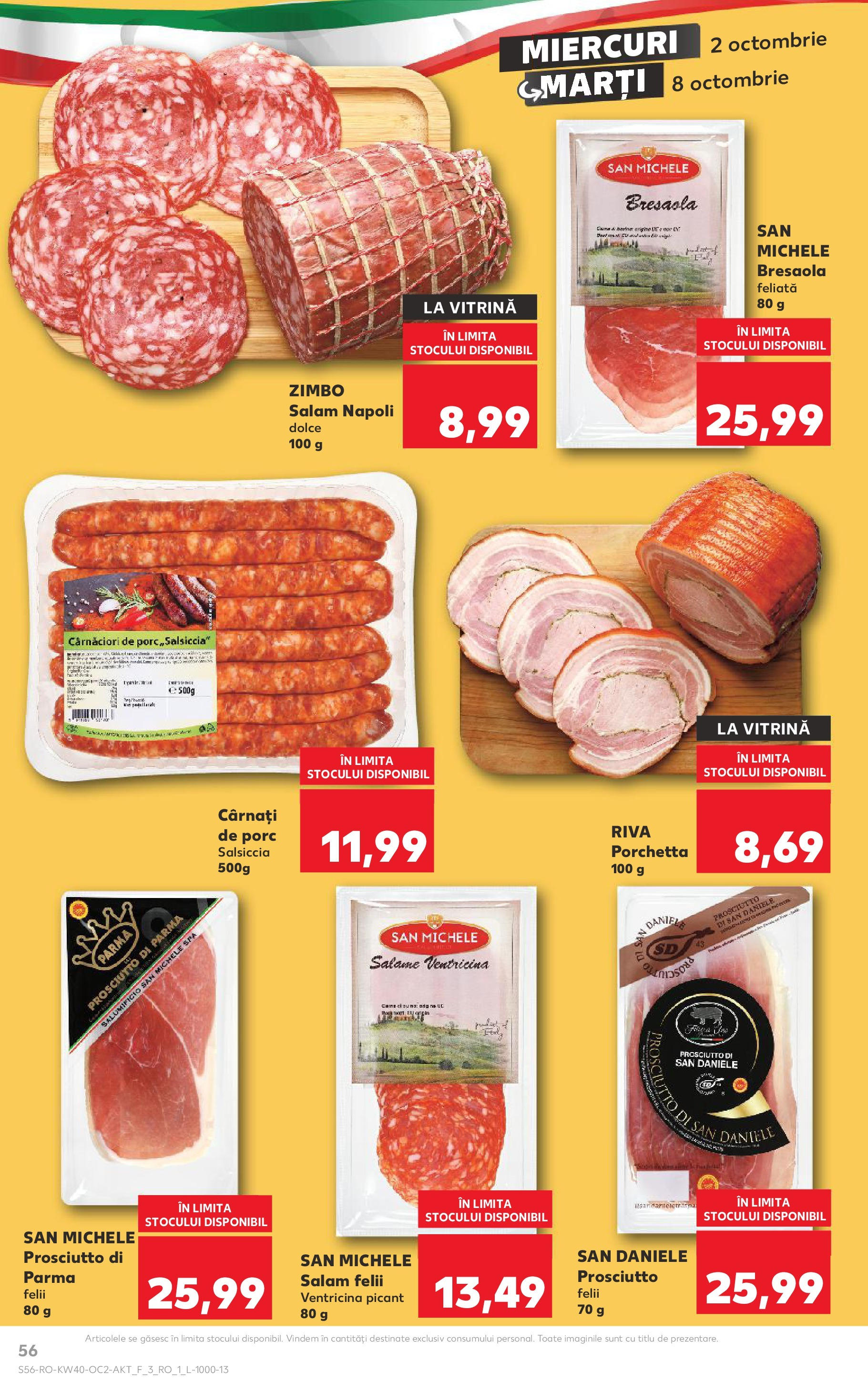 Catalog Kaufland - Bucureşti 02.10.2024 - Revista si Oferta | Pagină: 56