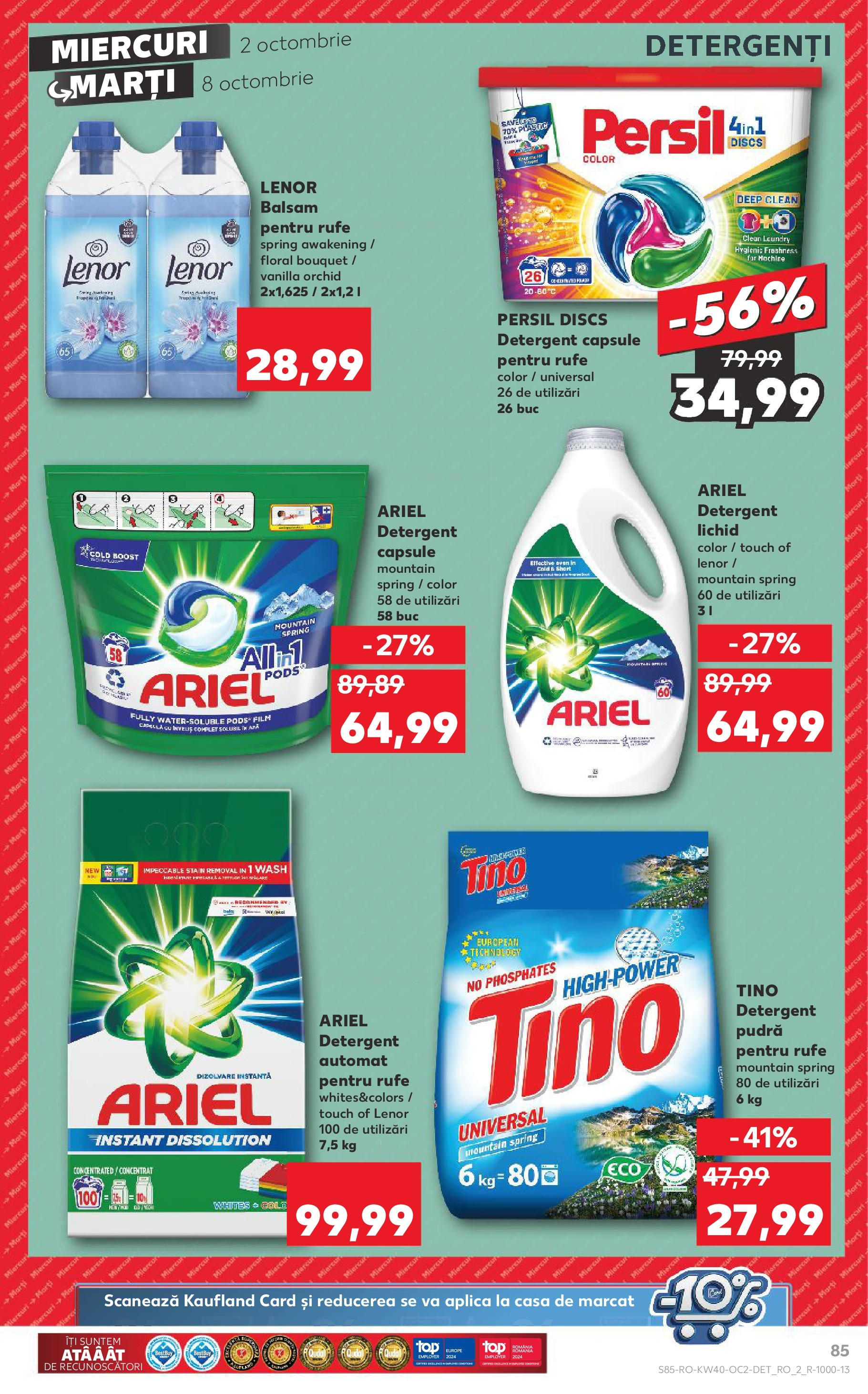 Catalog Kaufland - Bucureşti 02.10.2024 - Revista si Oferta | Pagină: 85