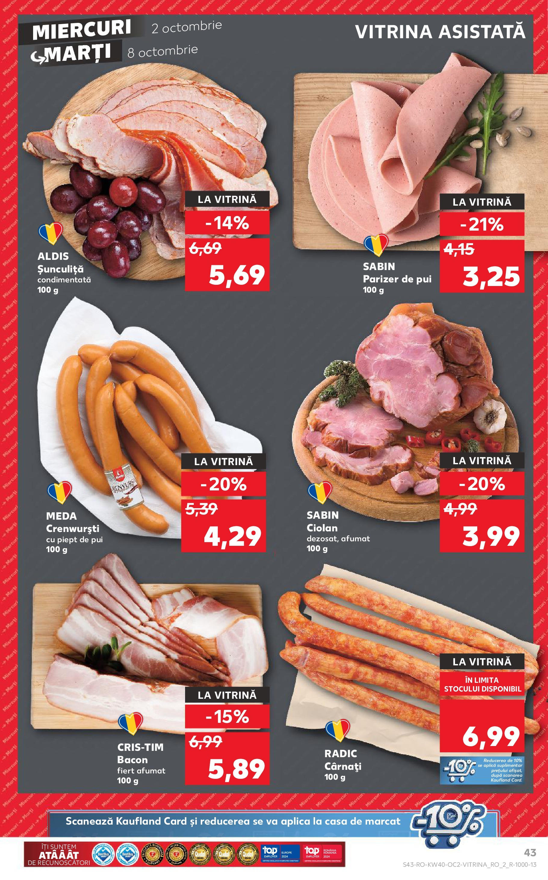 Catalog Kaufland - Bucureşti 02.10.2024 - Revista si Oferta | Pagină: 43