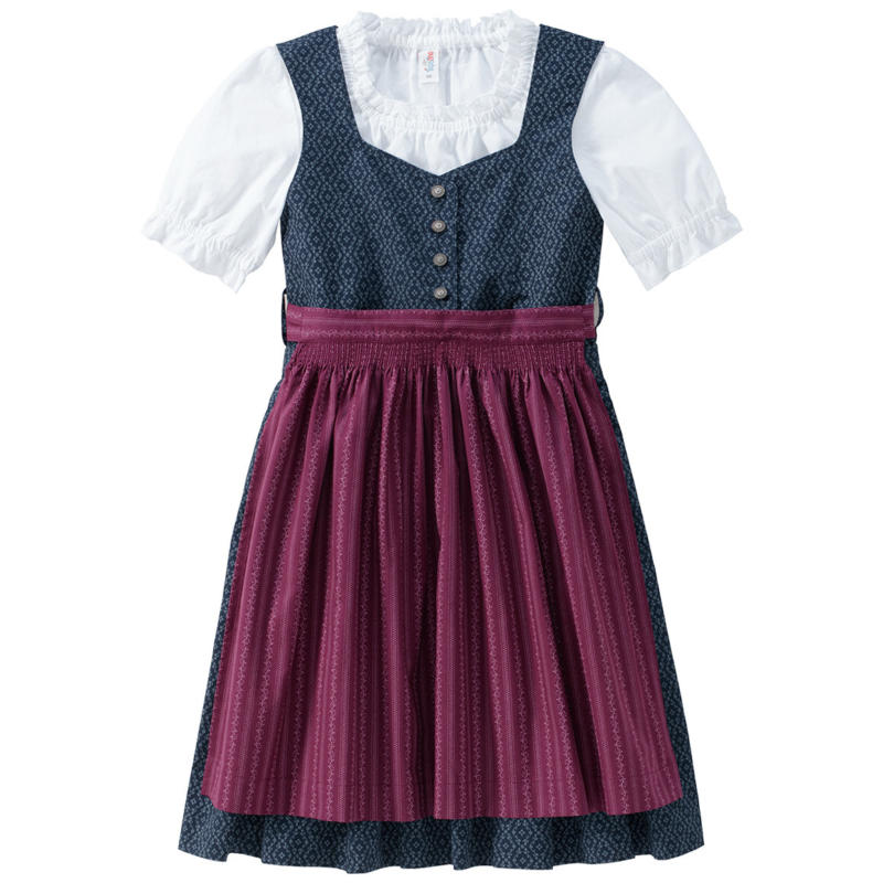 Mädchen Dirndl mit Allover-Muster (Nur online)