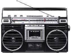 Silva-Schneider Silva Schneider PCR 1980 Radiokassettenspieler FM, AM, SW Tape, Bluetooth, USB, KW Aufnahmemodus, Inkl. Mikrop, Schwarz