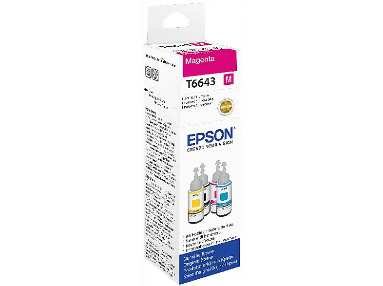EPSON EcoTank T66431, Magenta, C13T664340; Tintenpatrone