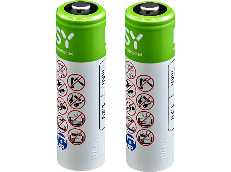 ISY IAB-1003 AAA Akku, 1.2 Volt, 800 mAh 2 Stück