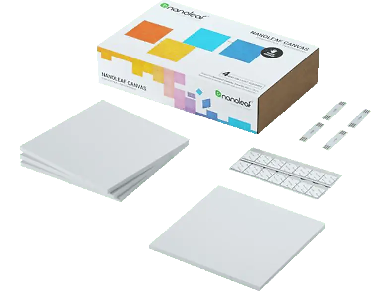 Nanoleaf Canvas Expansion Pack, Erweiterungsset mit 4 Panels (NL29-0001SW-4PK); Light Panels