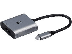 ISY IAD 1015-1 Adapter USB 3.1 Typ-C auf HDMI 2.0, Silber