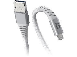 ISY Schnelllade-/Datenkabel ICN-5000-WT-AL, USB-A, Lightning, 2 Meter, Weiß