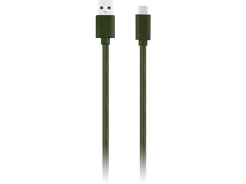 ISY USB-C Lade-/Datenkabel IFC-1800-GN-C, grün; Ladekabel