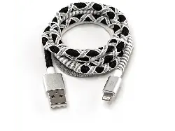 ISY Datenkabel Lightning, 1 Meter, Schwarz/Weiß (IUC-4100-SB-L)