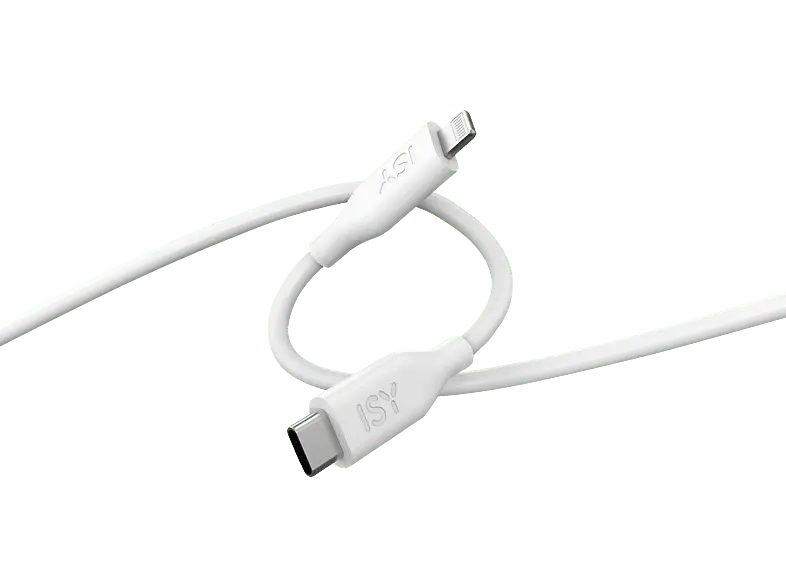 ISY Lade-/Datebkabel ICS-5000-WT-CL USB-C auf Lightning, 2m, Weiß