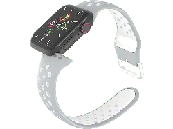 ISY Sportarmband ISB-1002 für Apple Watch 42/44/45mm, Grau/Weiß