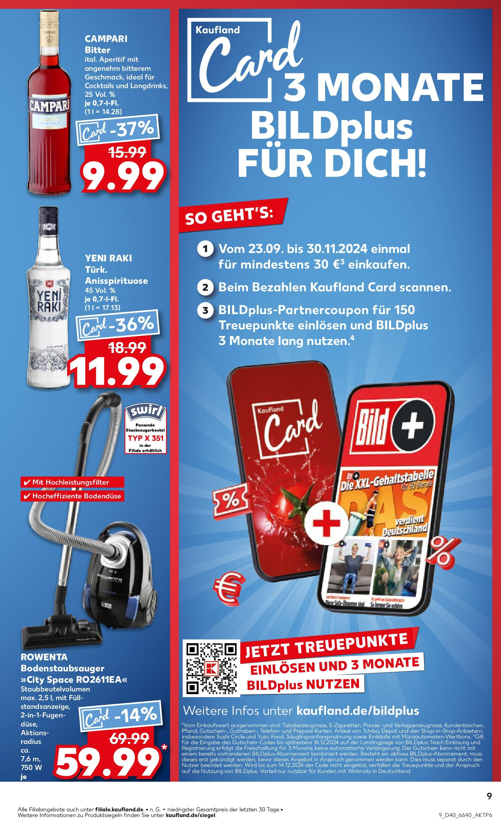 Kaufland Prospekt 	 (ab 04.10.2024) » Angebote Online zum Blättern | Seite: 9 | Produkte: Presse, Campari, Tür, Telefon