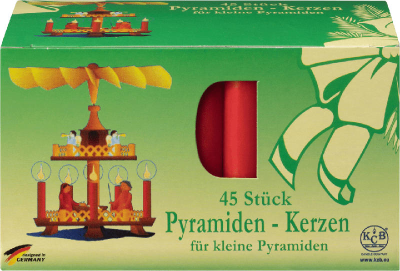 Dekorieren & Einrichten Pyramidenkerzen 14/70, rot