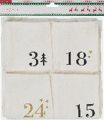 Vito & Joe Adventskalender Stoff (100x60 cm)