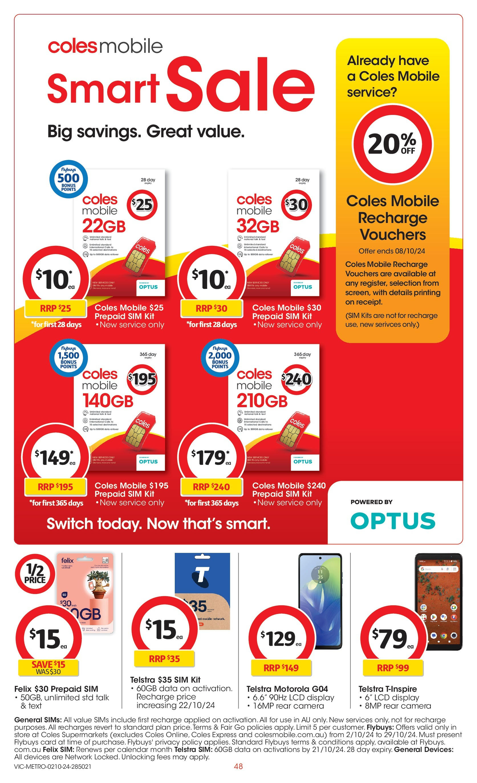 ﻿﻿Coles catalogue valid from 02/10/2024 > Online Australia | Page: 48