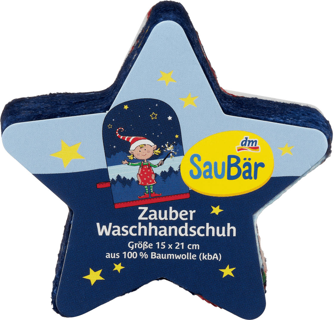 SauBär Zauber Waschhandschuh 15x21 cm