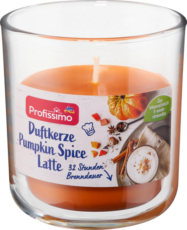 Profissimo Duftkerze im Glas Pumpkin Spice Latte