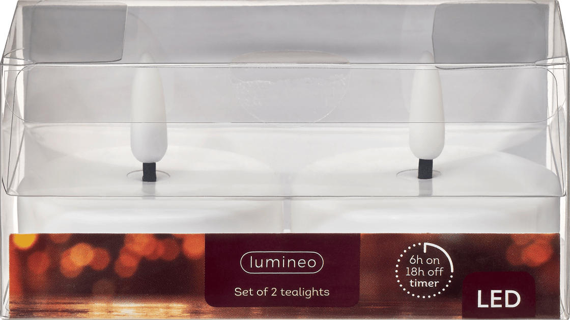 Dekorieren & Einrichten LED Maxi-Teelichter mit Timer