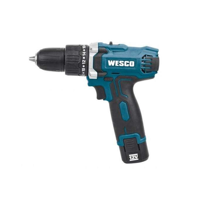 Акумулаторна ударна бормашина Wesco WS2547K 12V 25Nm с батерия, зарядно и чанта