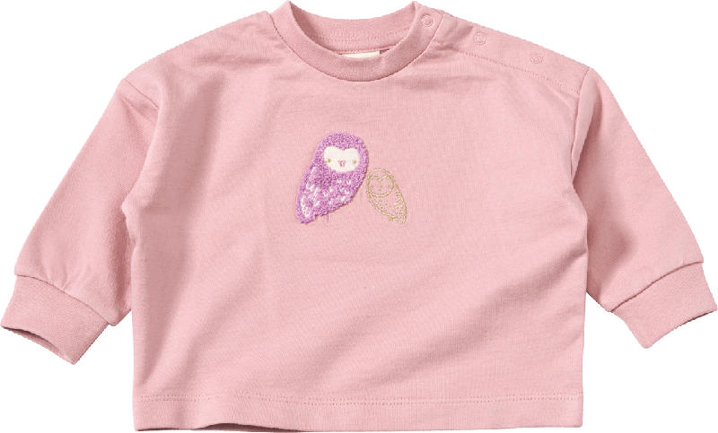 ALANA Sweatshirt mit Eulen-Motiv, rosa, Gr. 62